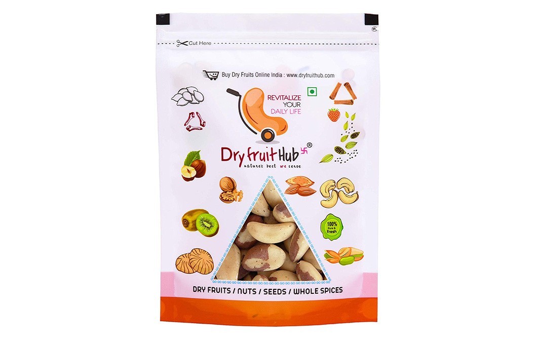 Dryfruit Hub Brazil Nuts    Pack  400 grams